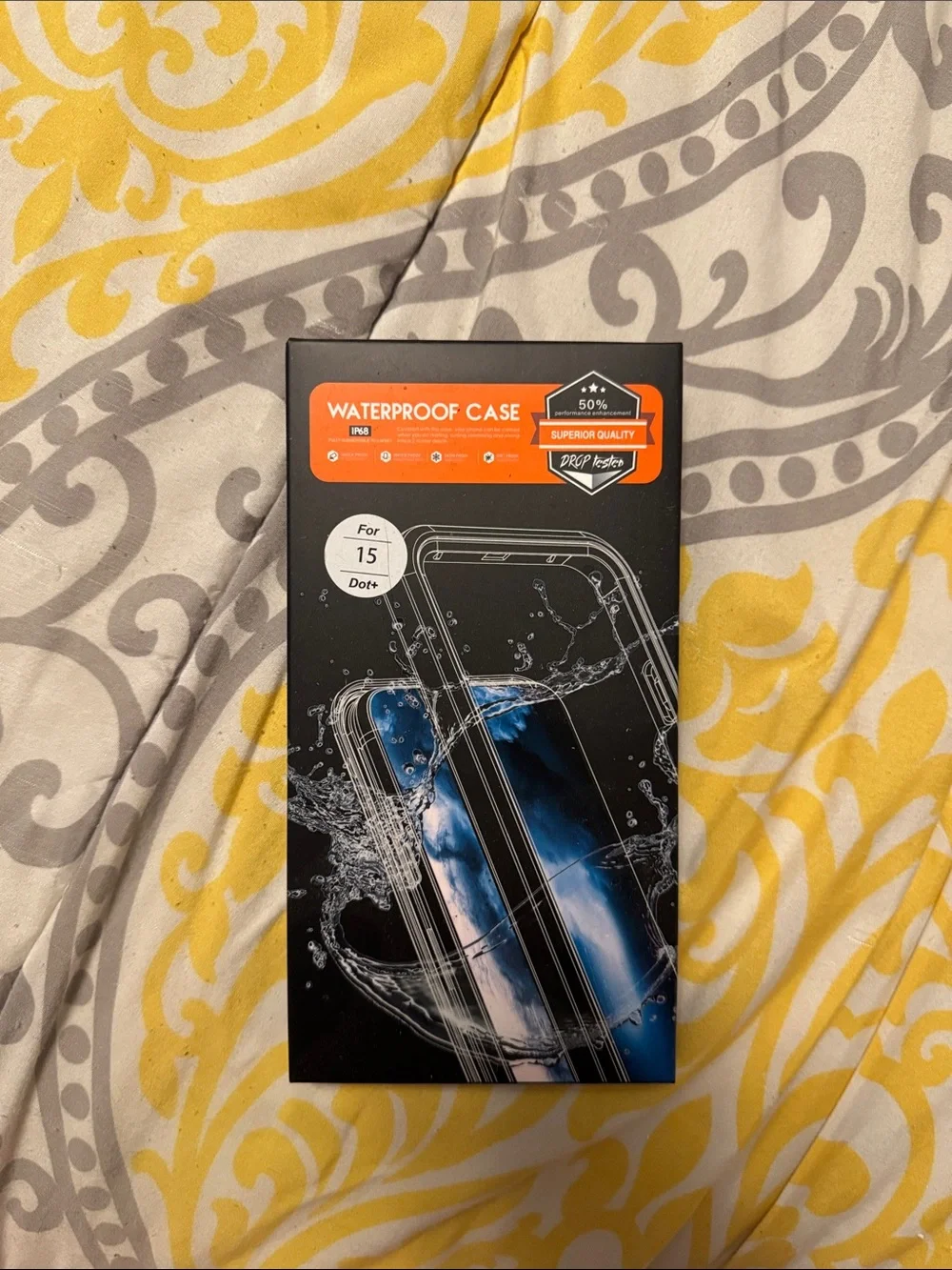 Waterproof Phone Case for iPhone 15 (Black)